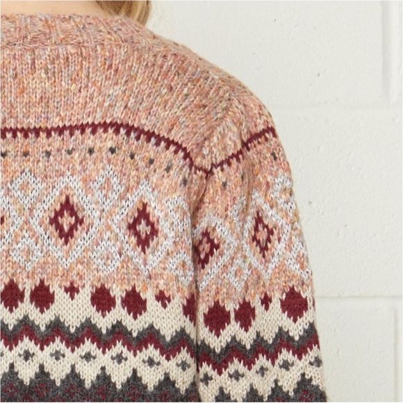 NEW Vintage Patterned Cardigan Antique Moves - Picture 6 of 6